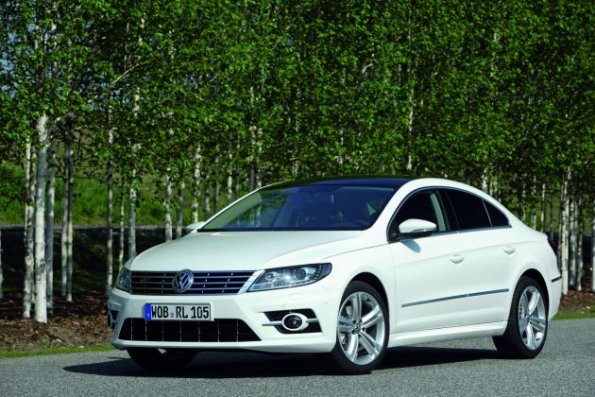 Die Front- und Seitenpartie des VW CC R-Line