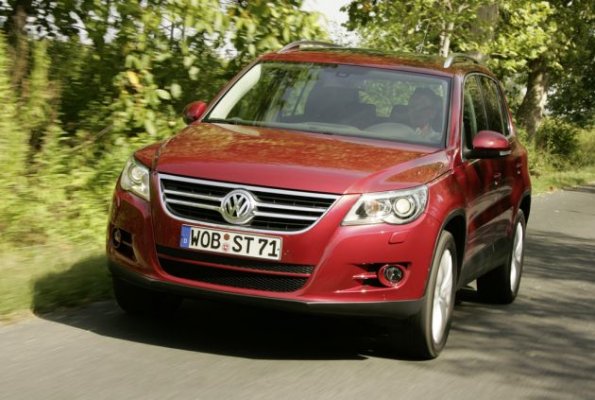 Zum Vergleich: Ein Tiguan mit Frontansicht