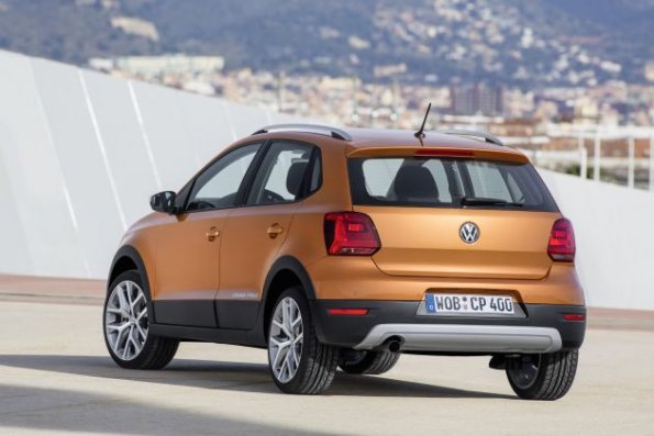 Die Heckpartie des VW Cross Polo