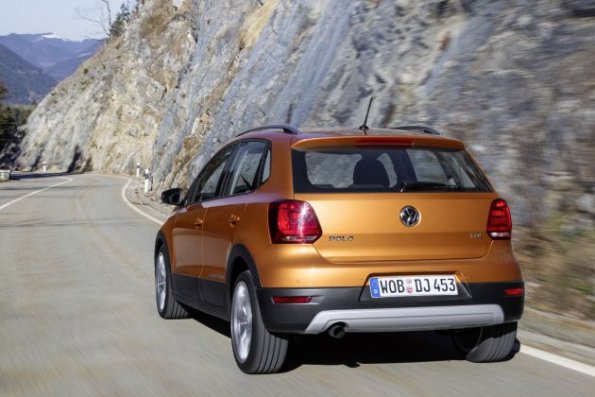 Das Heck des VW Cross Polo 