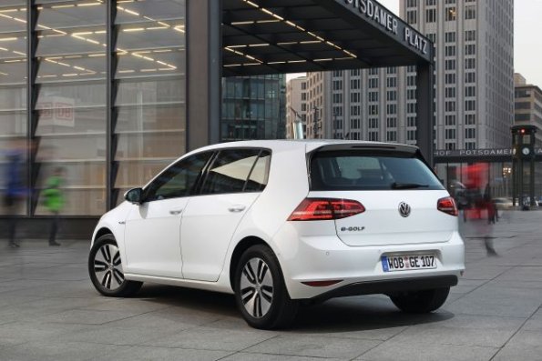 Die Heckpartie des VW E-Golf