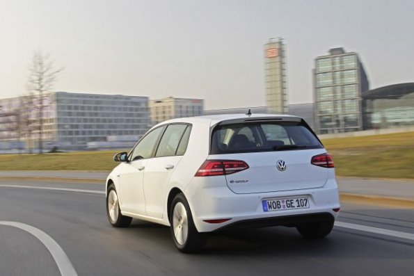 Die Heckpartie des VW E-Golf