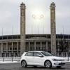 <p>Front- und Seitenansicht des VW E-Golf</p>