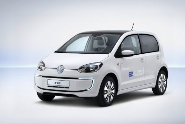 Die Front- und Seitenansicht des VW e-up!