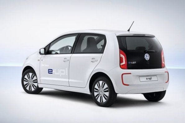 Heck- und Seitenpartie des VW e-up!