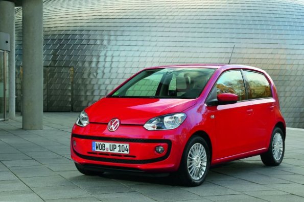 Front- und Seitenansicht des VW eco up!