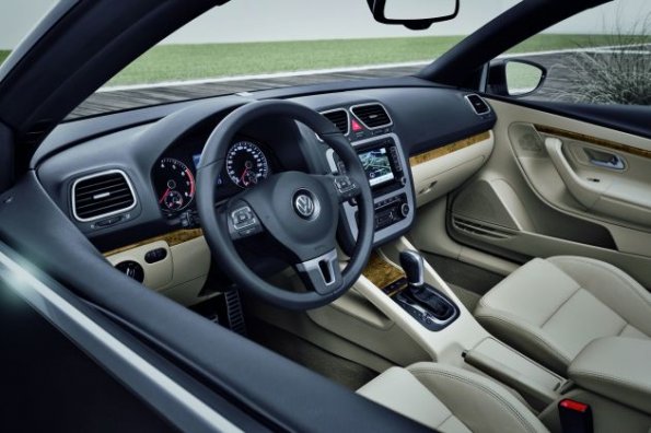 Die Armaturentafel im VW Eos