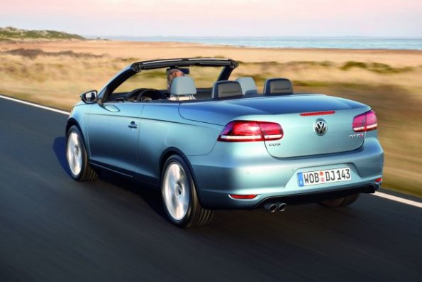 Heckansicht des VW Eos