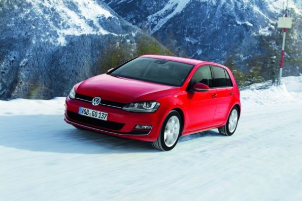 Die Frontpartie des VW Golf 4Motion