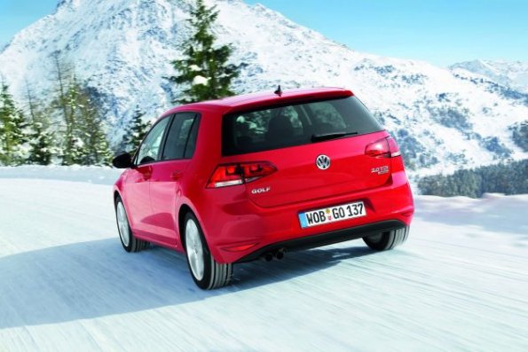 Die Heckpartie des VW Golf 4Motion