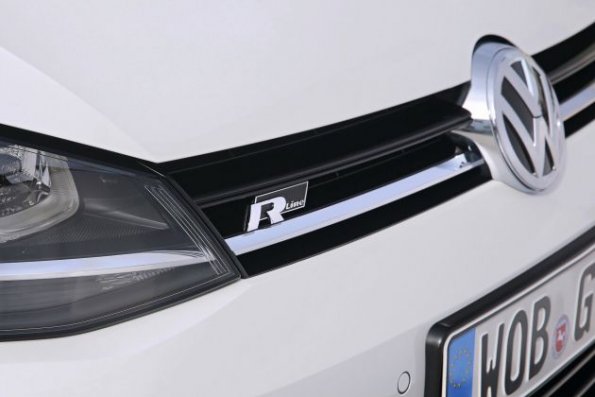 Detailaufnahme am VW Golf 7 R-Line