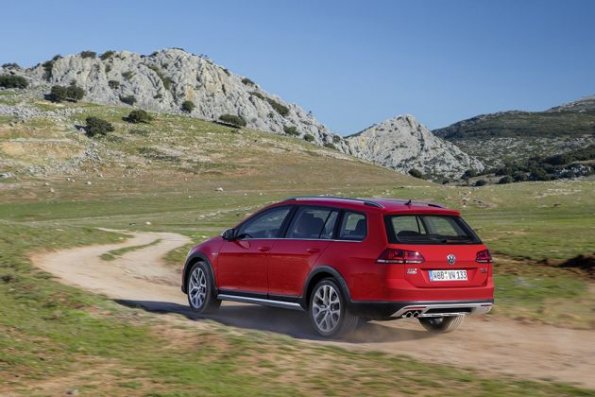 Die Heckpartie des VW Golf Alltrack 