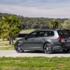 Heck- und Seitenpartie des VW Golf GTD Variant 