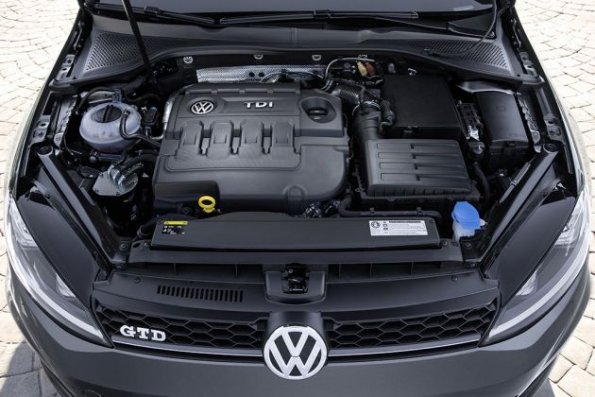 Der Motor des VW Golf GTD Variant 