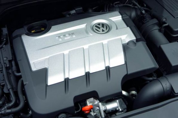 Der Motor des VW Golf GTD mit 125 KW