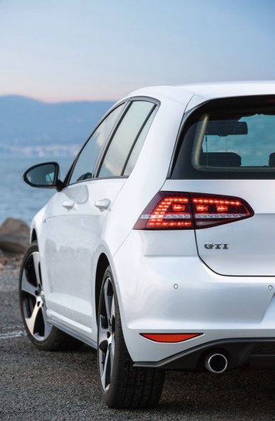 Die Heckpartie am VW Golf GTI