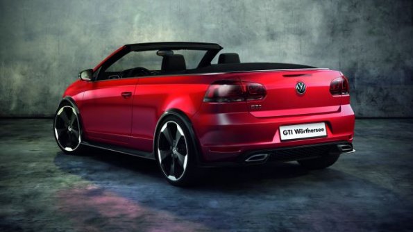 Die Heckpartie des neuen VW Golf GTI Cabrio Concept