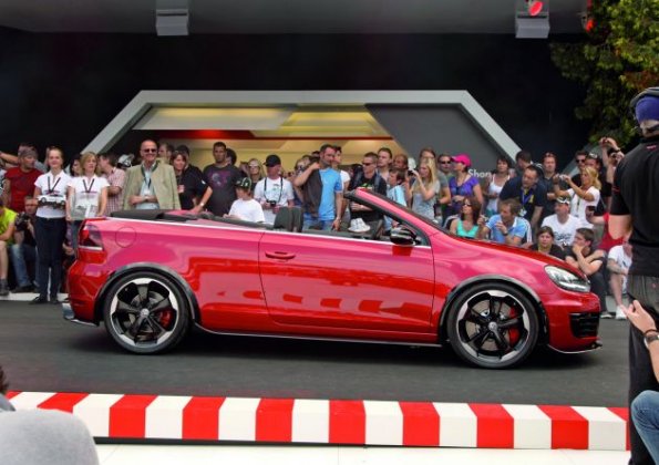 Die Silhouette des VW Golf GTI Cabrio Concept