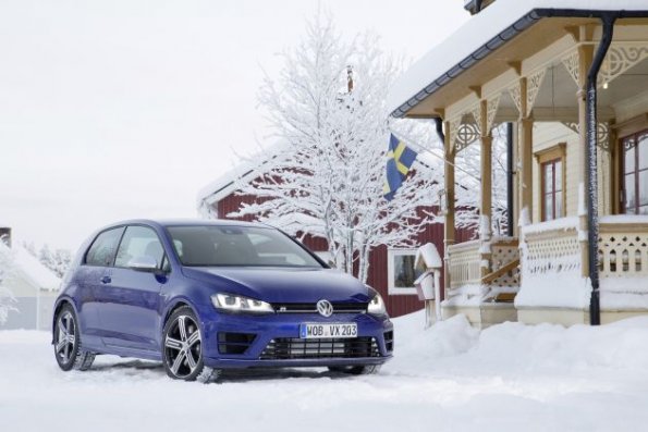 Frontansicht des VW Golf R