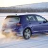 <p>Heck- und Seitenpartie des VW Golf R</p>