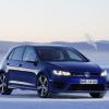 <p>Front- und Seitenansicht des VW Golf R</p>