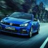 <p>Fahraufnahme mit dem VW Golf R Cabriolet</p>