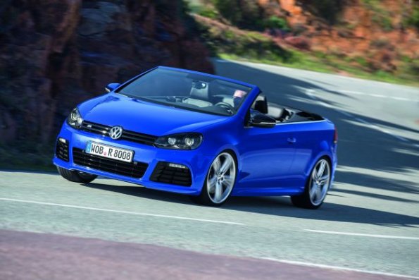 Die Frontpartie des VW Golf R Cabriolet