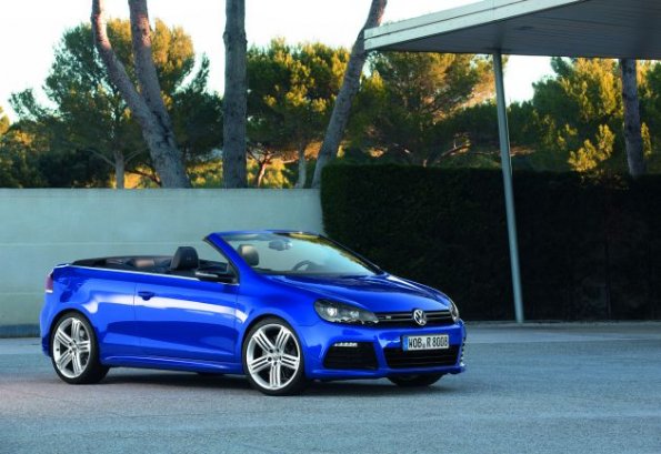 Die Frontpartie des VW Golf R Cabriolet