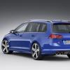 Heckpartie des VW Golf R Variant