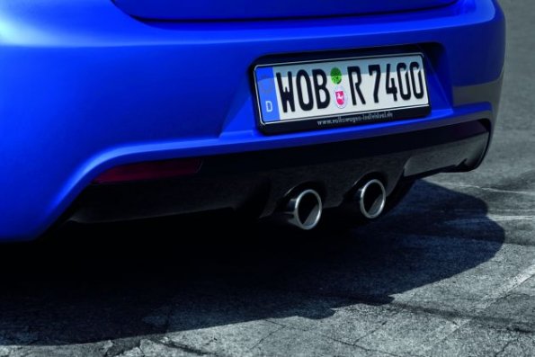 Detailaufnahme des VW Golf R