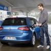 Betankungsvorgang am VW Golf TGI BlueMotion 