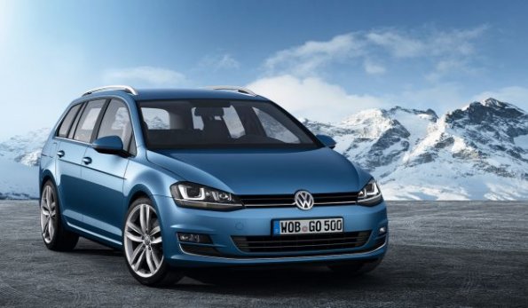 Die Frontpartie des VW Golf Variant