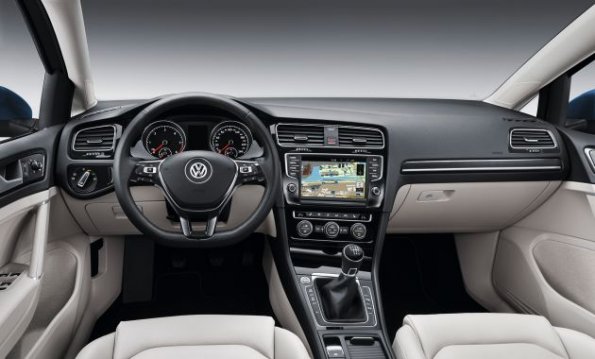 Das Cockpit und die Armaturentafel im VW Golf Variant