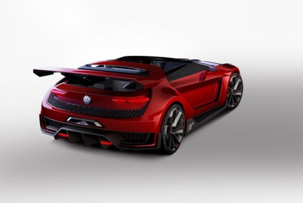 Heckpartie des VW GTI Roadster