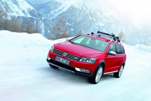 Die Frontpartie des VW Passat Alltrack