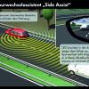 Der Spurwechselassistent des VW Passat Alltrack in schematischer Darstellung <br />