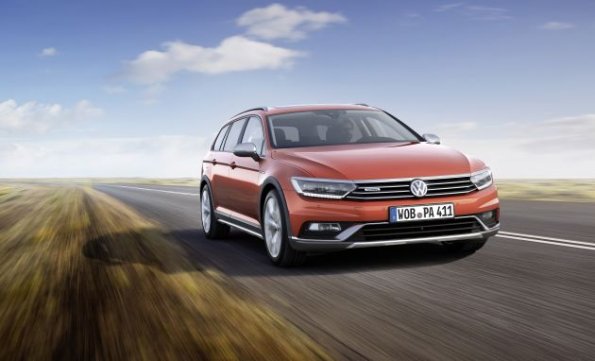 Fahraufnahme mit dem VW Passat Alltrack 