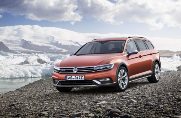 Frontpartie des VW Passat Alltrack 