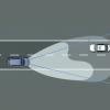 Schematische Darstllung des Fernlichts beim VW Passat Alltrack