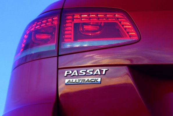 Ein Detail am VW Passat Alltrack