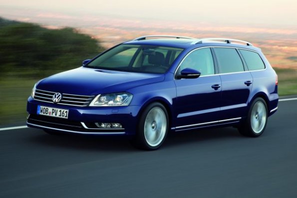 Front- und Seitenansicht des VW Passat