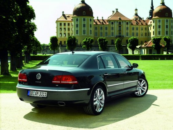 Heckansicht des VW Phaeton