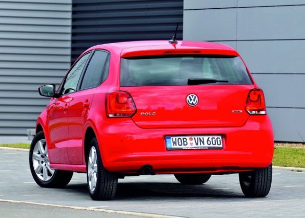 Die Heckpartie des VW Polo BiFuel