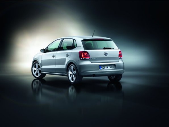 Heckansicht des VW Polo Black / Silver Edition