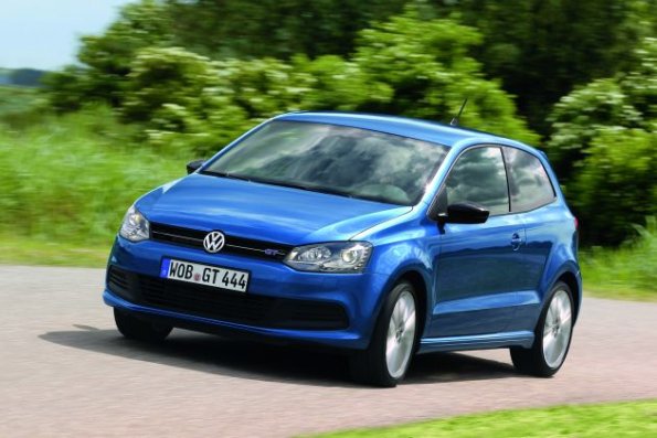 Die Frontansicht des VW Polo Blue GT