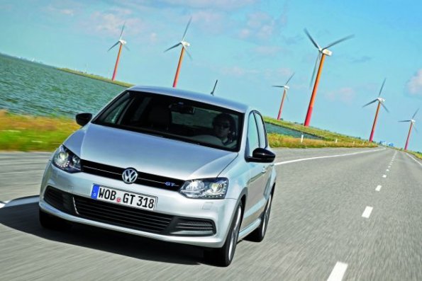 Die Frontansicht des VW Polo Blue GT