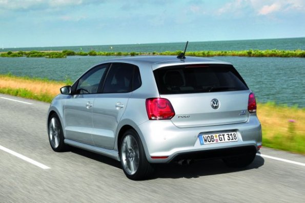 Ein Blick auf die Heckpartie des VW Polo Blue GT