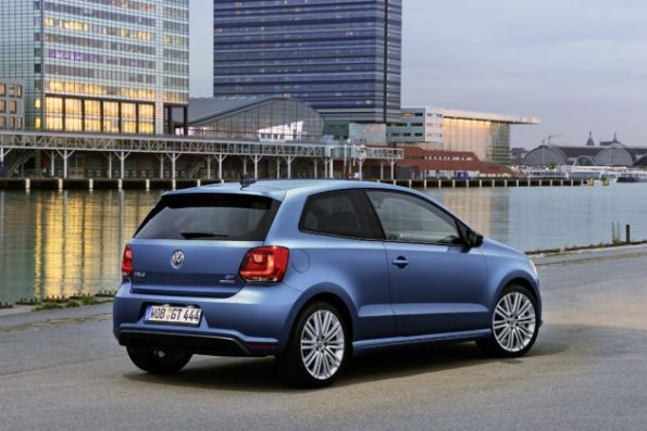 Die Heckpartie des VW Polo Blue GT