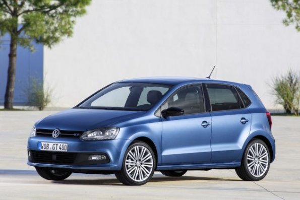 Front- und Seitenansicht des VW Polo Blue GT