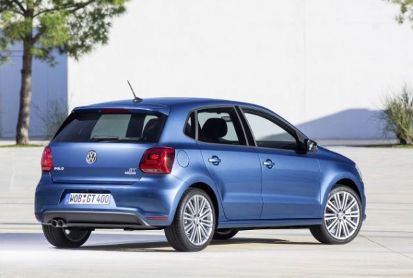 Die Heckpartie des VW Polo Blue GT